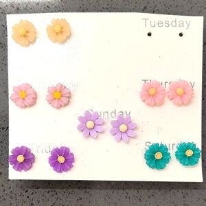 Vintage Flower Stud Earrings